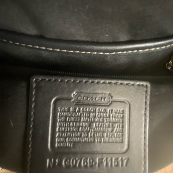 Coach Soho Black Leather Studded Jacquard Hobo Bag G0769-F11517 - Picture 6 of 6